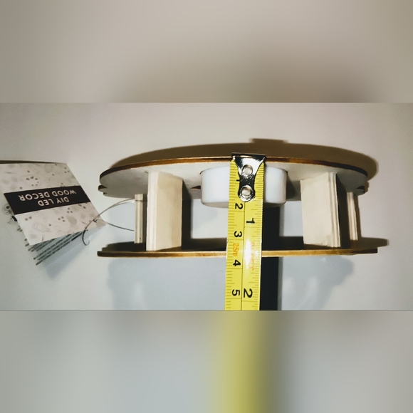 Rainbow LED unfinished wood light nightlight room decor - Picture 6 of 10